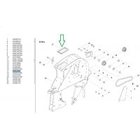 Ущільнення гумове кронштейну трапеції Optima Kverneland AC819747 (АС819747)